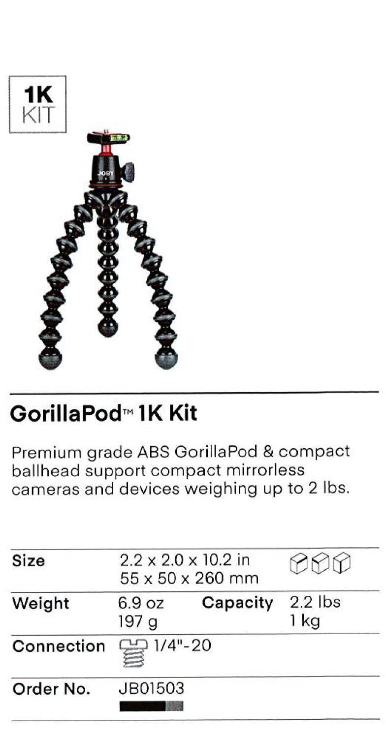 GorillaPod 1K Kit