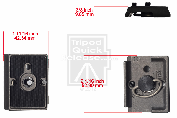 Quick Release Plate NEW Lightweight Design Manfrotto QR 200PL-14 Compatible 